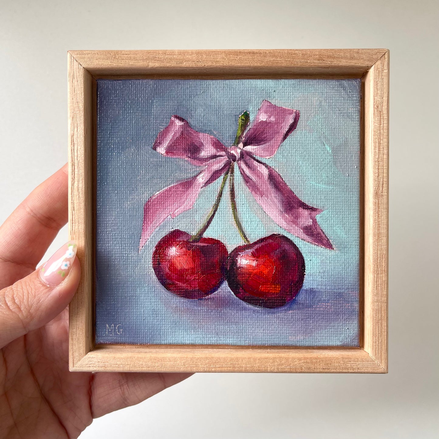 "Cherry Daling" 🍒 - Original oil painting