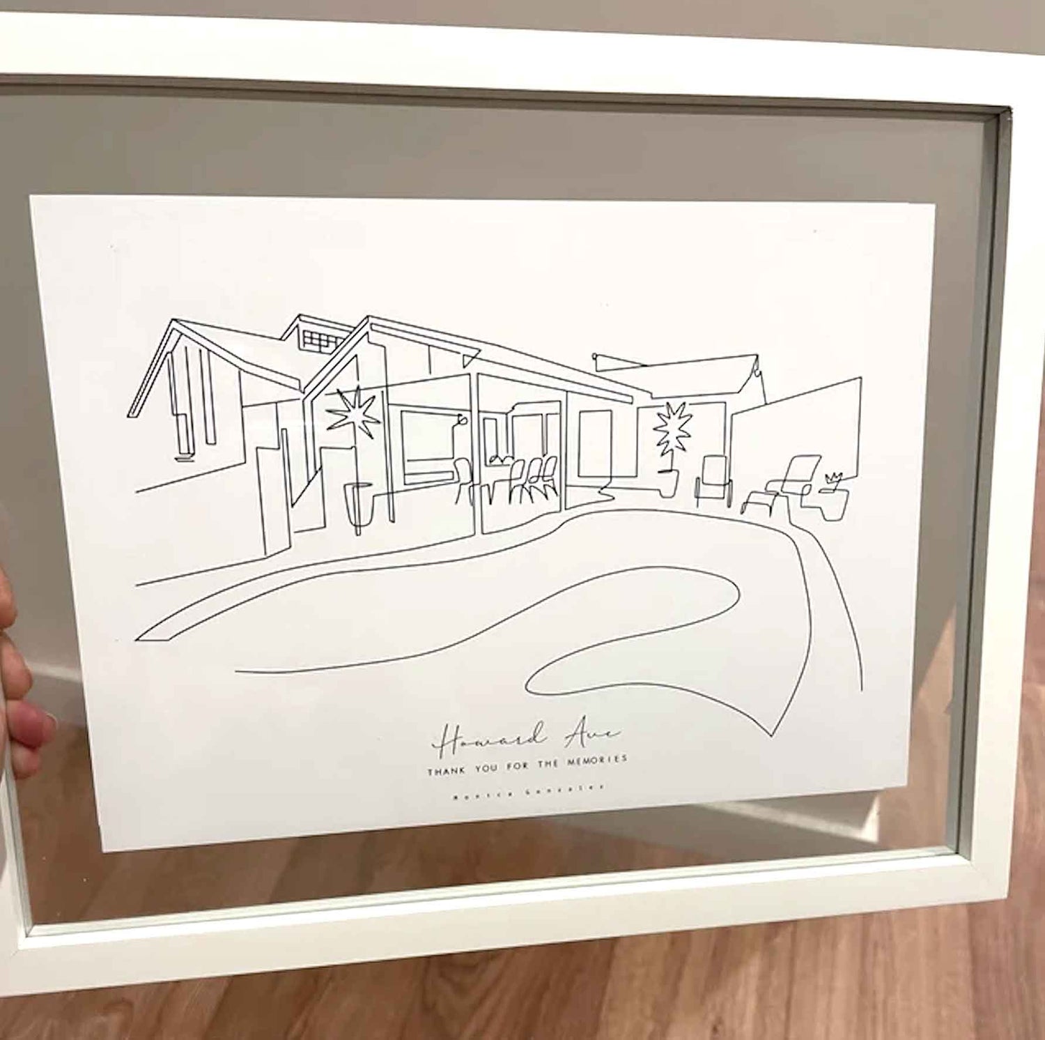 Custom house line portrait