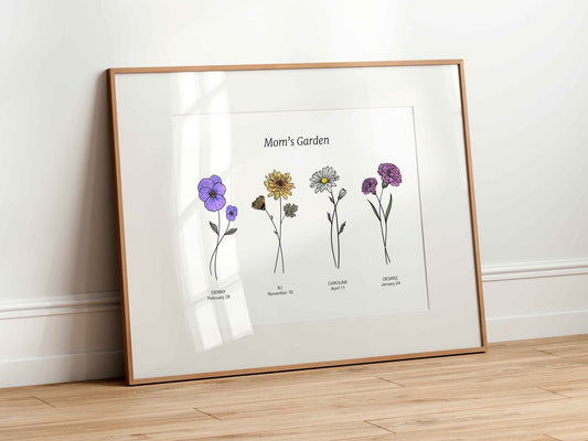 YOUR BIRTH FLOWERS - Generic flowers print