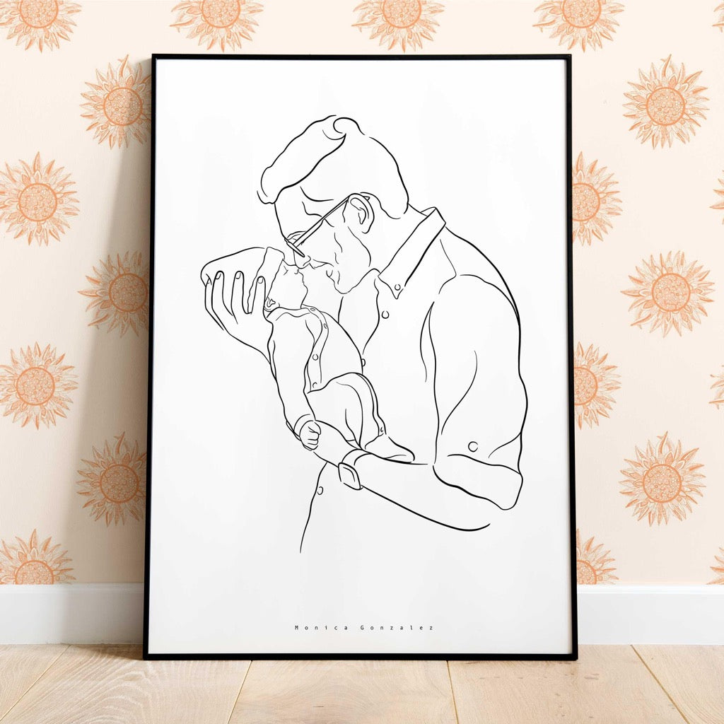 CUSTOM DETAILED LINE DRAWING - MonicagonzalezArt