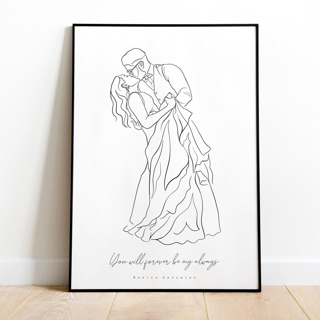 CUSTOM DETAILED LINE DRAWING - MonicagonzalezArt