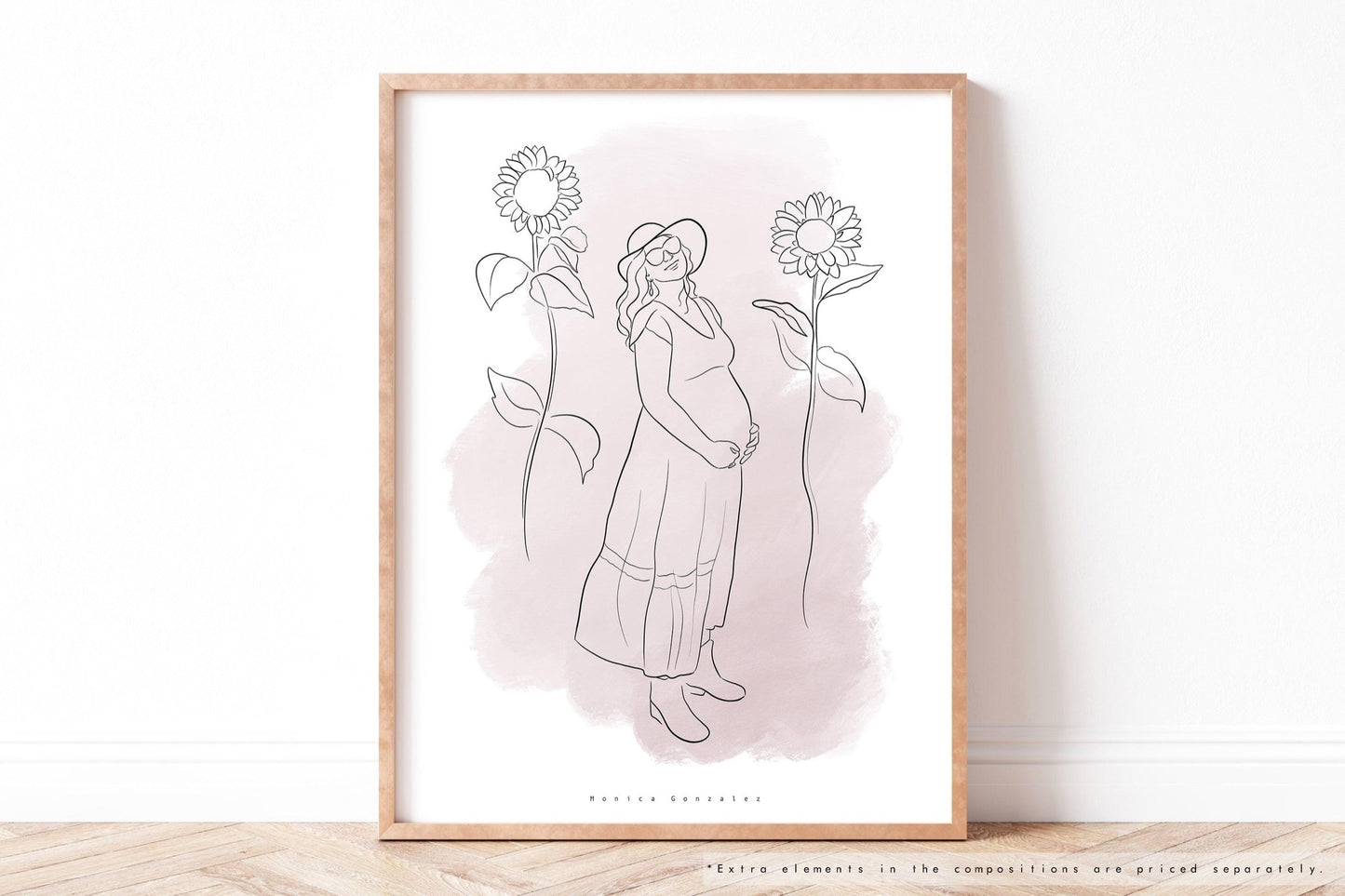 CUSTOM DETAILED LINE DRAWING - MonicagonzalezArt