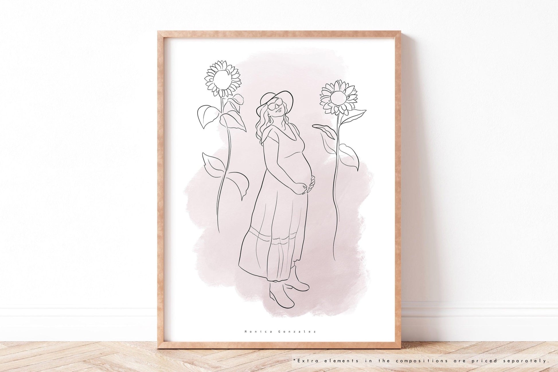 CUSTOM DETAILED LINE DRAWING - MonicagonzalezArt