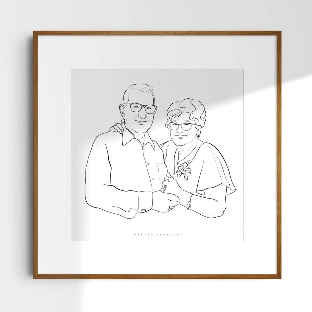 CUSTOM DETAILED LINE DRAWING - MonicagonzalezArt