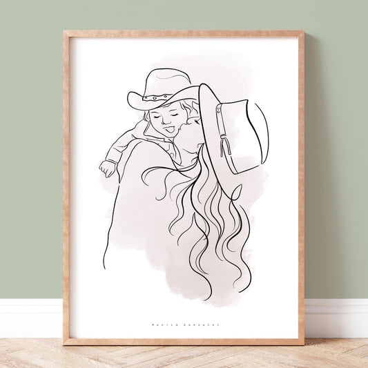 Custom line drawing from photo
